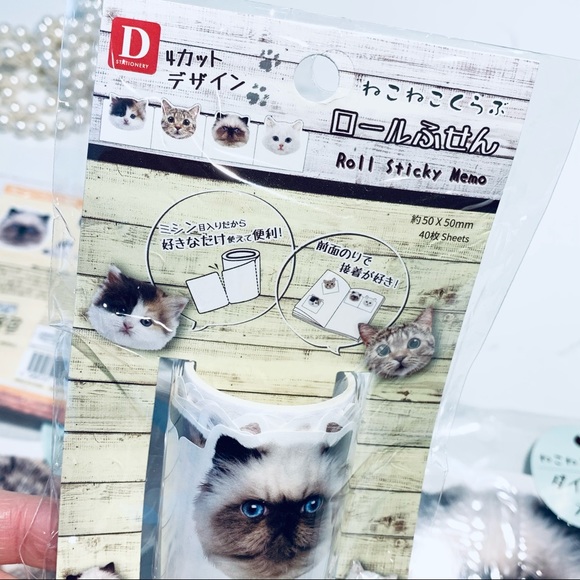 Daiso Japan 6 Packs of Cute Cat Sticker flake seal - Picture 4 of 7